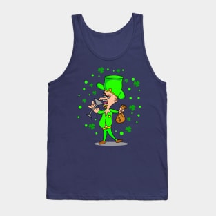Happy st Patrick's day funny design gift Tank Top